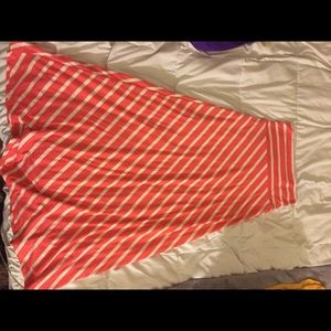Striped maxi skirt