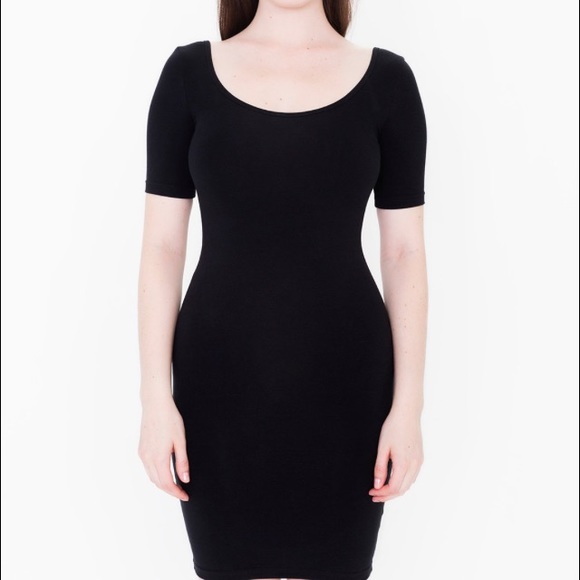 American Apparel cotton spandex double U dress