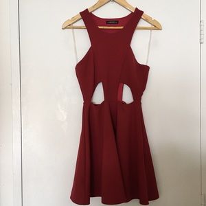 Cutout racerback dress