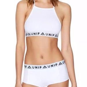 *SOLD* UNIF BADSPORT LOGO BRA XS