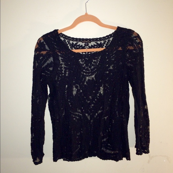❌SOLD❌XPRESS black lace top