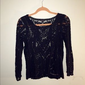 ❌SOLD❌XPRESS black lace top