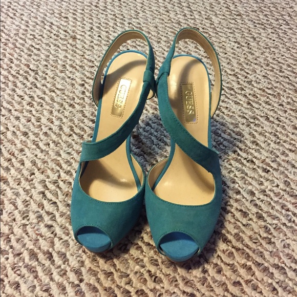 Brand new aqua heels