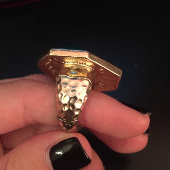 Turquoise chunky ring - Picture 4 of 4