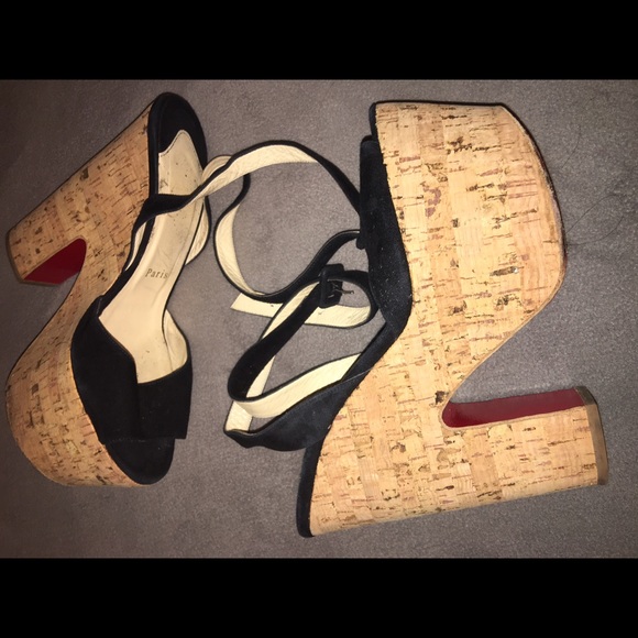 Christian Louboutin Dombasle Cork Platform Sandal