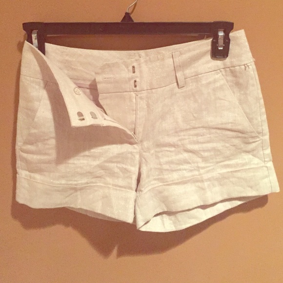 Cream Sparkle Shorts - Picture 1 of 4