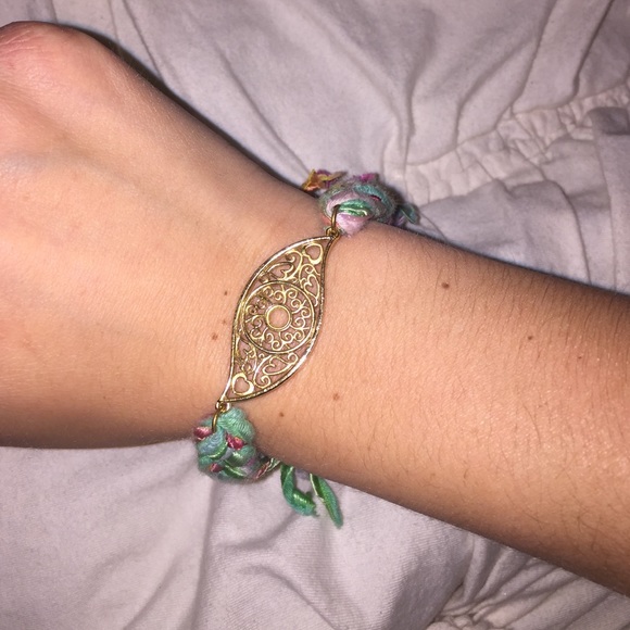 Braided gold bracelet