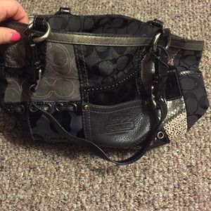 Black coach purse