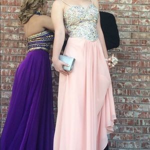 pink prom dress