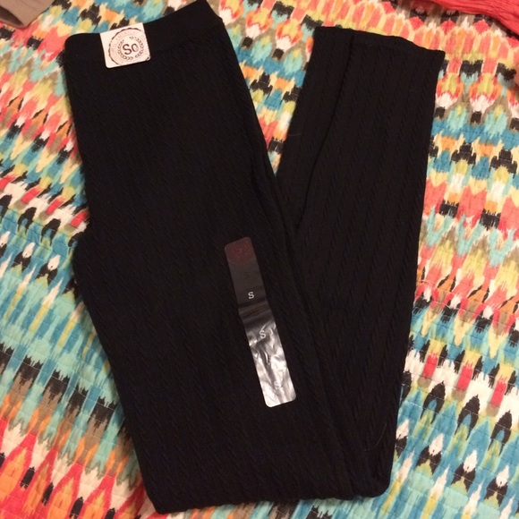 black sweater leggings