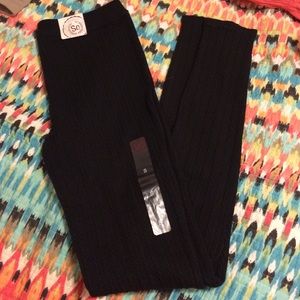 black sweater leggings