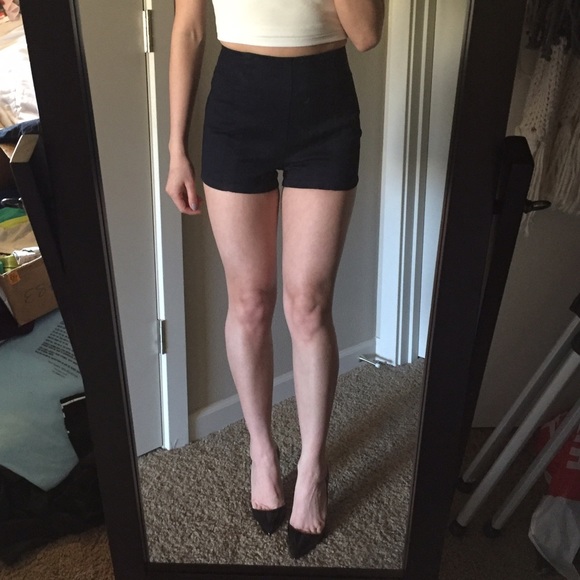 UO Kimchi Blue high waist navy dark shorts 0