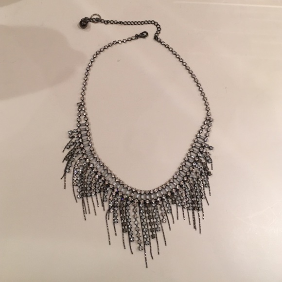Rachel Leigh gunmetal and Chrystal necklace - Picture 1 of 3