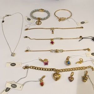 Lot of Juicy Couture bracelet charms necklace -NEW
