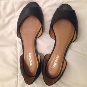 Nine West black flats