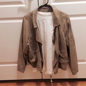 ZARA beige short trench jacket