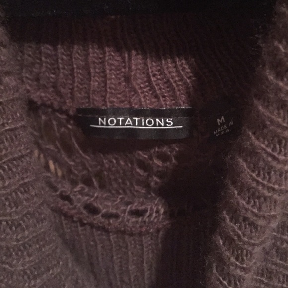 Brown Open Knit Quarter Sleeve Sweater - Picture 2 of 3