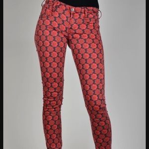 G Star Raw Denim Printed Skinny Jeans Sz 28