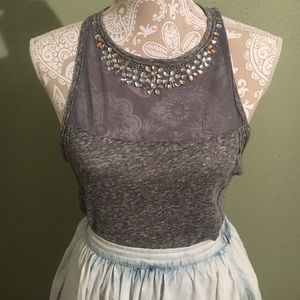 Jeweled tank top