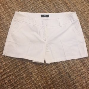 White Stretch Dressy Shorts
