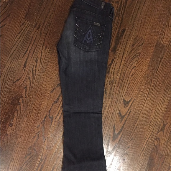 "a" pocket flare 7 for All Mankind jeans