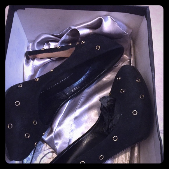 Giuseppe Zanotti black suede shoes size 37