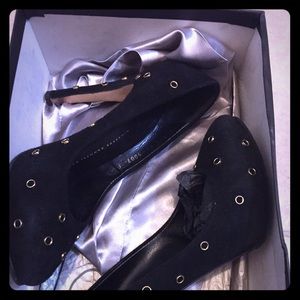 Giuseppe Zanotti black suede shoes size 37