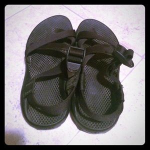 Womens Black Chacos Size 6!