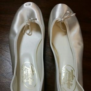Wedding satin ballerina flats