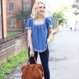 madewell peasant top