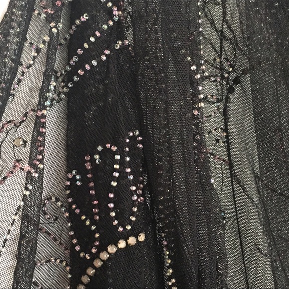 FESTIVAL💕 Free People Sheer Black Beaded Dress - Picture 4 of 4