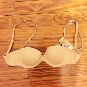 Nude Aerie Bra. Removable straps. 32A.