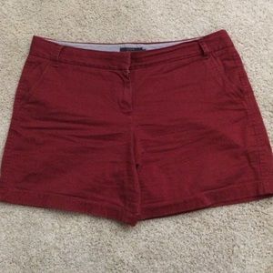 J crew red shorts size 16