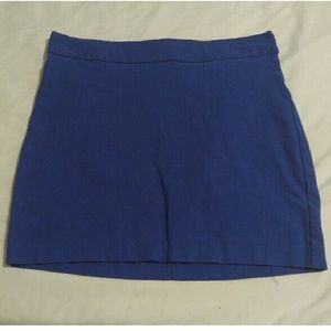 Blue mini skirt