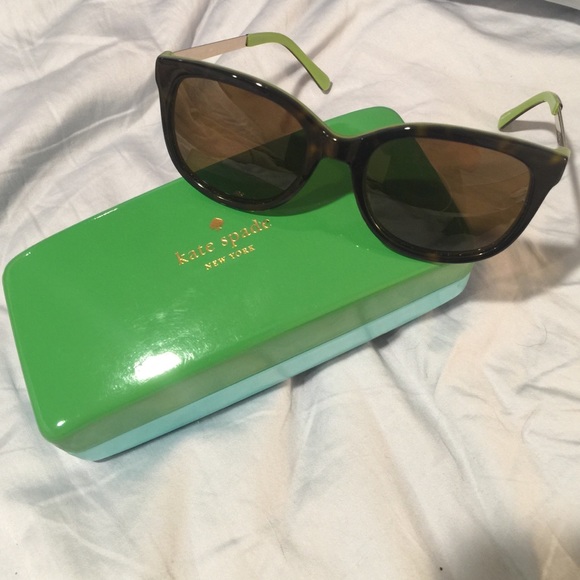 kate spade Polarized Tortoise Wayfarer Sunglasses