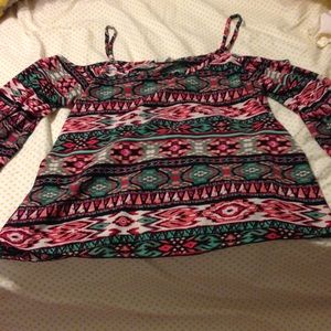 Cute cold shoulder top