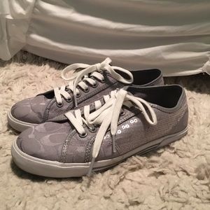 Grey coach sneakers