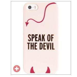 Kate spade speak of the devil case 5/5s