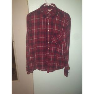 Red, white and black flannel
