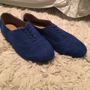 Electric blue aldo oxfords