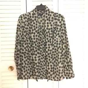 Banana Republic bow tie shirt.