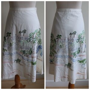 SOLD J.crew Rivera embellished A-line skirt