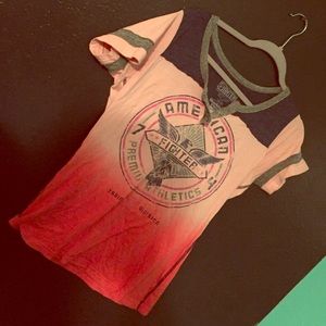 Pink multi color shirt 🌞