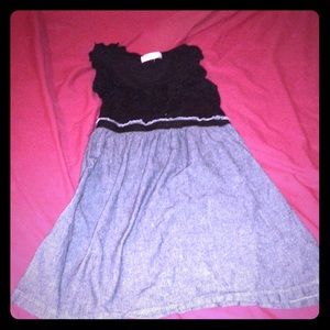 A black and grey dress