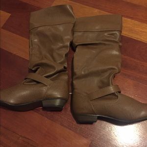Tall brown boots
