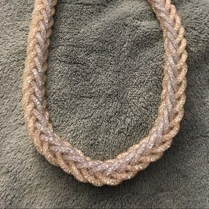 Crystal multi strand statement necklace