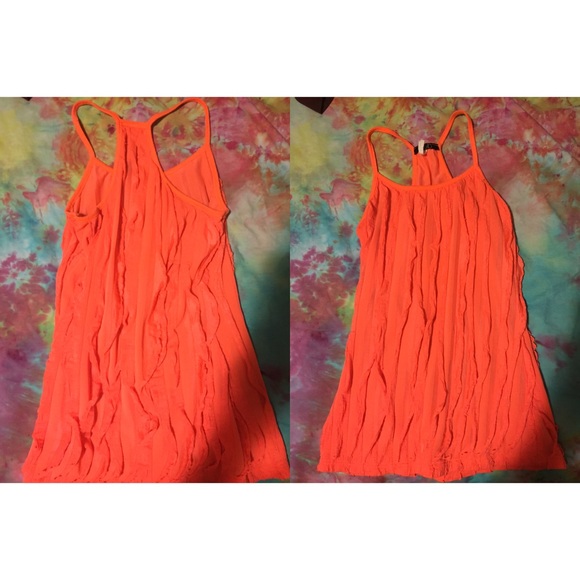 Neon Orange Tank Top