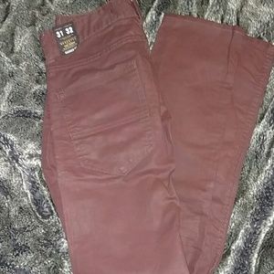 Designer Denim Jeans, Maroon, sz 31, Mens