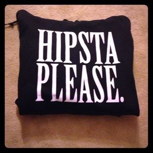 Graphic hoodie "hipsta please"
