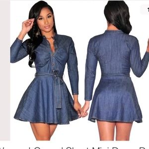 LAST ONE! Size 4/6 NWOT Light weight denim dress